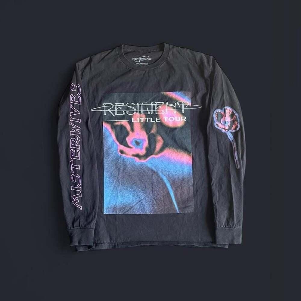 Misterwives Resilient Tour Shirt Medium Black Retro Graphic